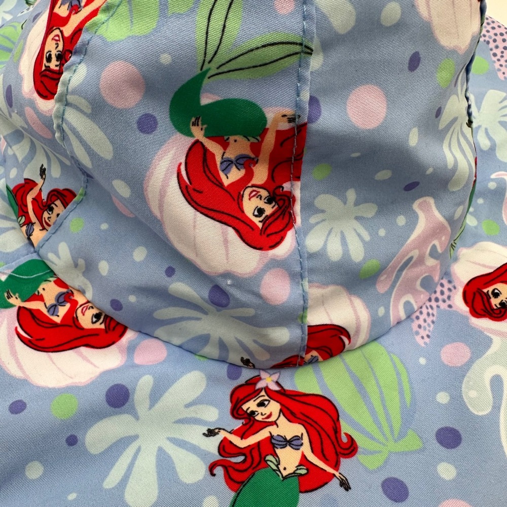 Disney Baby Little Mermaid Ariel Bucket‎ Hat Baby 6-9M Blue Polyester - Picture 7 of 7